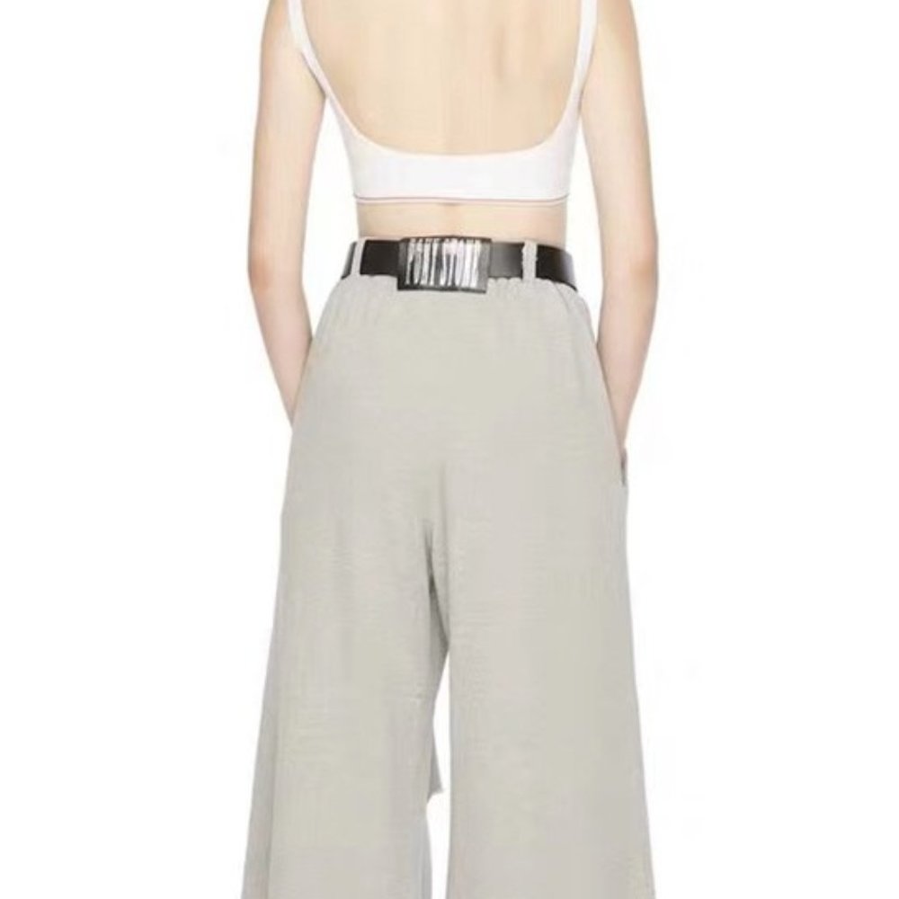 Cut Out Raw Edge Sweat Pants - Picture 7 of 7
